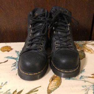 Steel-toe lace-up boots